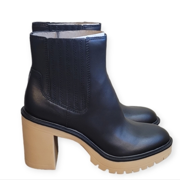 Dolce Vita Caster H2O Booties in Black Leather - Picture 4 of 12